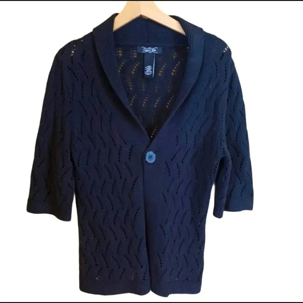 Crystal-Kobe‎ M one button Cardigan